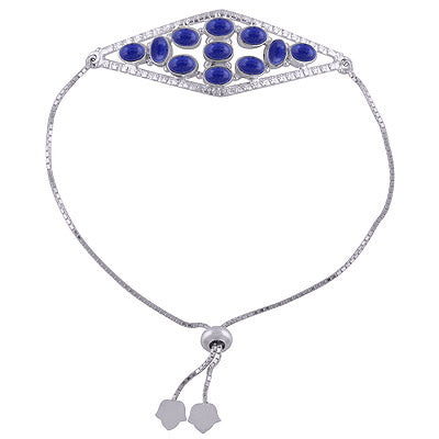 925 STERLING SILVER LAPIS BRACELET - R2400505-11
