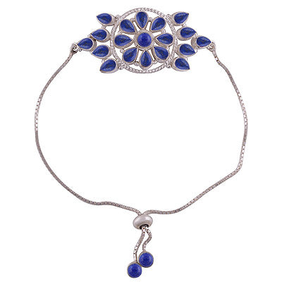 925 STERLING SILVER LAPIS BRACELET - R2400507-11