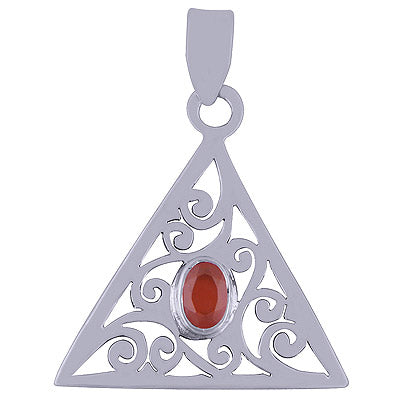 Carnelian 925 Sterling Silver Pendant - R300796-69