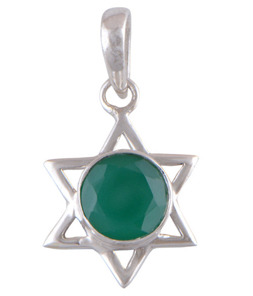 Green Onyx 925 Sterling Silver Pendant - R300845-35