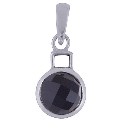 Black Onyx 925 Sterling Silver Pendant - R301003-38