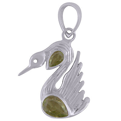 Peridot 925 Sterling Silver Pendant - R301053-2