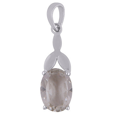Green Amethyst 925 Sterling Silver Pendant - R301054-2
