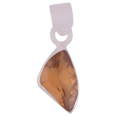 Beautiful Shaped Citrine Fancy Shape 925 Sterling Solid Silver Pendant - R301120-59
