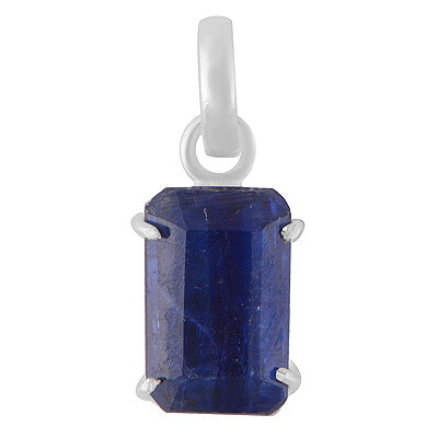 Gorgeous Prong Seated Gemstone Kyanite Rectangle Shape 925 Sterling Solid Silver Pendants - R301137-17