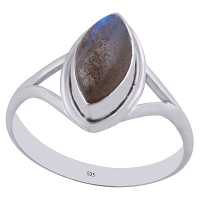 Beautiful Split Shank Labradorite Marquise Shape 925 Sterling Solid Silver Ring - R3400343-5