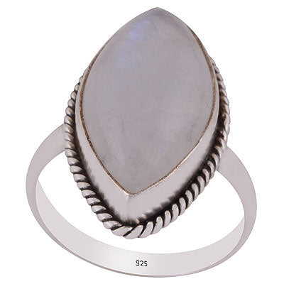 Gorgeous Wire Work Around Rainbow Moonstone Marquise Shape 925 Sterling Solid Silver Ring - R3400476-433