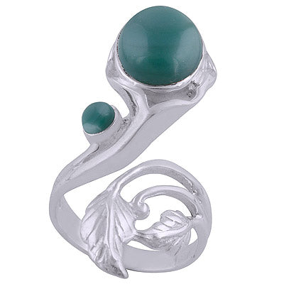 Green Onyx 925 Sterling Silver Ring - R3401254-34