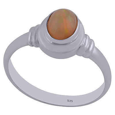 Ethiopian Opal 925 Sterling Silver Ring - R3401261-71