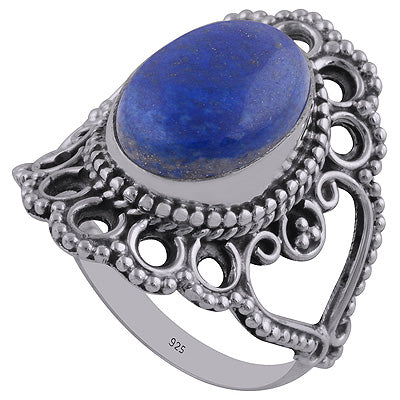 Lapis 925 Sterling Silver Ring - R3401319-102