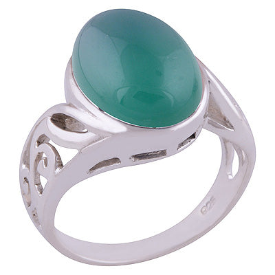 Green Onyx 925 Sterling Silver Ring - R3401488-61