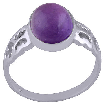 Amethyst 925 Sterling Silver Ring - R3401503-1
