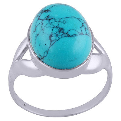 Turquoise 925 Sterling Silver Ring - R3401504-6