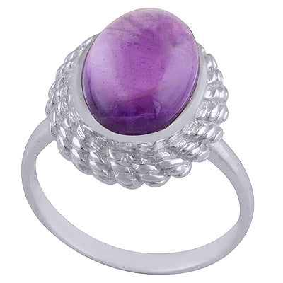 Amethyst 925 Sterling Silver Ring - R3401523-1