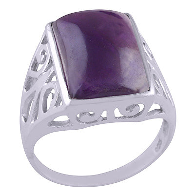 Amethyst 925 Sterling Silver Ring - R3401533-1