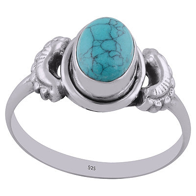 Turquoise 925 Sterling Silver Ring - R3401675-11