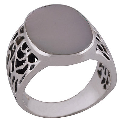 Mother of Pearl 925 Sterling Silver Ring - R3401698-13