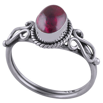 Garnet 925 Sterling Silver Ring - R3401744-3