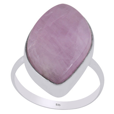 Stunning Statement Kunzite Fancy Shape 925 Sterling Solid Silver Ring - R3401772-212