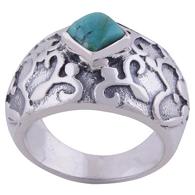 Turquoise 925 Sterling Silver Ring - R3401797-5
