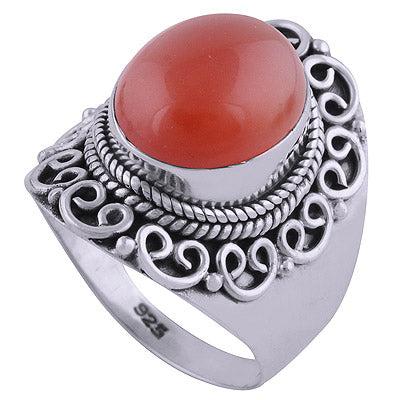 Carnelian 925 Sterling Silver Ring - R3401934-22