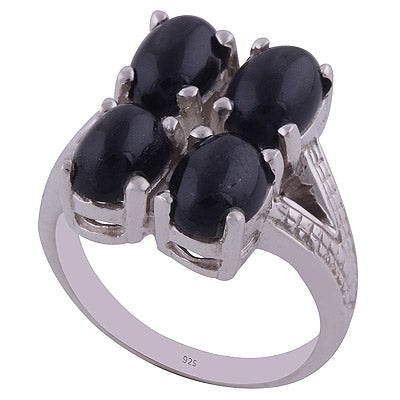Black Onyx 925 Sterling Silver Ring - R3401992-24