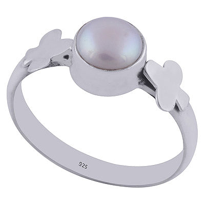 Pearl 925 Sterling Silver Ring - R3401996-60