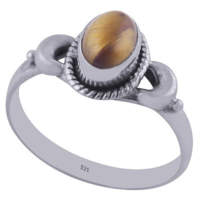 Tiger's Eye 925 Sterling Silver Ring - R3401999-76