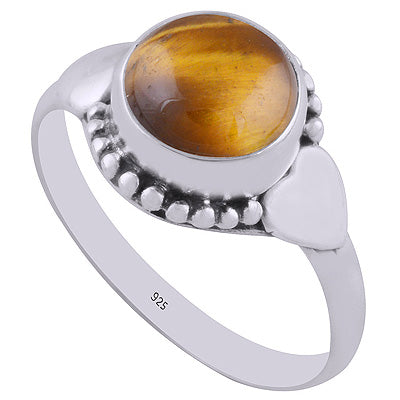 Tiger's Eye 925 Sterling Silver Ring - R3402023-66