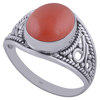 Carnelian 925 Sterling Silver Ring - R3402042-26