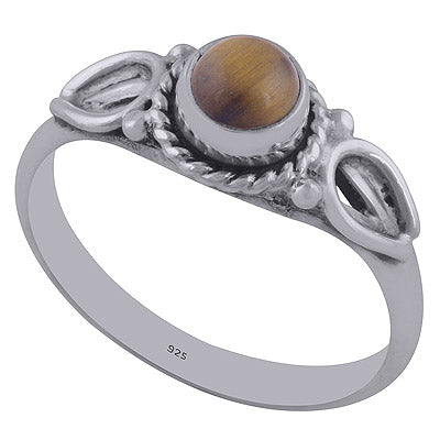 Tiger's Eye 925 Sterling Silver Ring - R3402052-44
