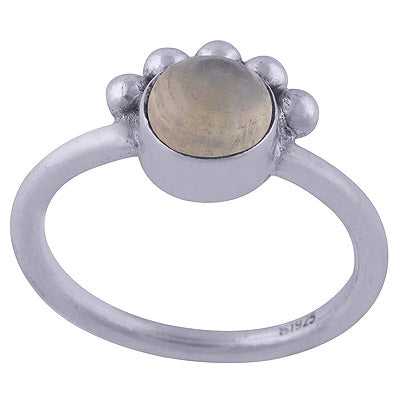 Prehnite 925 Sterling Silver Ring - R3402055-31