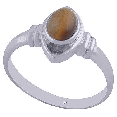 Tiger's Eye 925 Sterling Silver Ring - R3402082-27