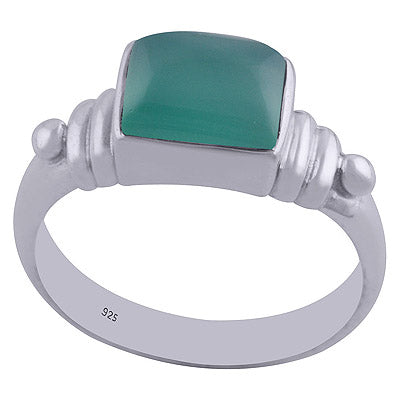 Green Onyx 925 Sterling Silver Ring - R3402093-21