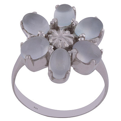 Aqua Chalcedony 925 Sterling Silver Ring - R3402098-20