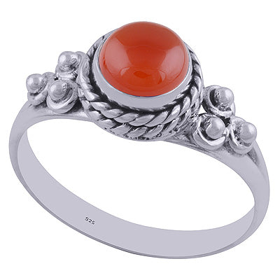 Carnelian 925 Sterling Silver Ring - R3402104-48