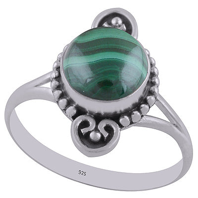 Malachite 925 Sterling Silver Ring - R3402171-67