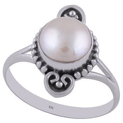 Pearl 925 Sterling Silver Ring - R3402171-69
