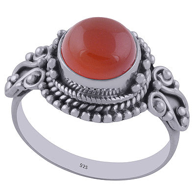Carnelian 925 Sterling Silver Ring - R3402174-27