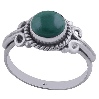 Malachite 925 Sterling Silver Ring - R3402204-70