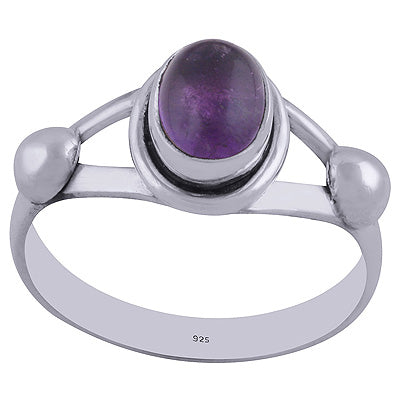 Amethyst 925 Sterling Silver Ring - R3402215-75