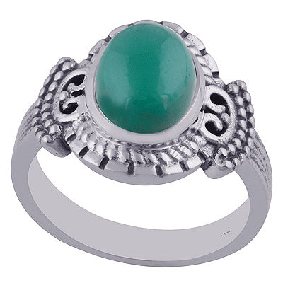 Green Onyx 925 Sterling Silver Ring - R3402226-11