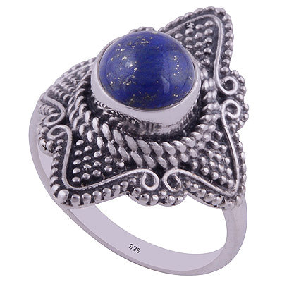 Lapis 925 Sterling Silver Ring - R3402233-15