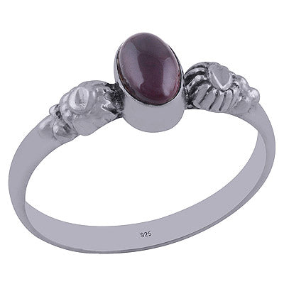 Garnet 925 Sterling Silver Ring - R3402249-9