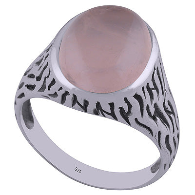 Rose Quartz 925 Sterling Silver Ring - R3402258-37