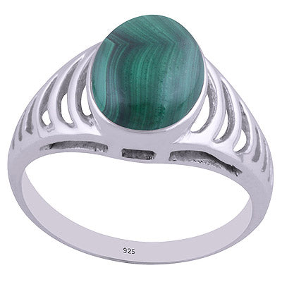 Malachite 925 Sterling Silver Ring - R3402261-37