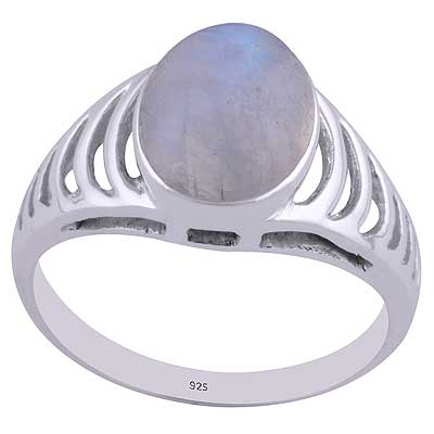 Rainbow Moonstone 925 Sterling Silver Ring - R3402261-54