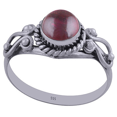 Garnet 925 Sterling Silver Ring - R3402273-9