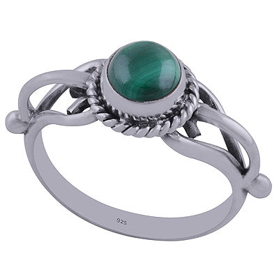 Malachite 925 Sterling Silver Ring - R3402290-34