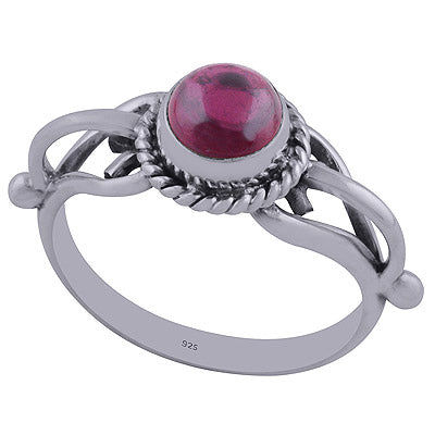 Garnet 925 Sterling Silver Ring - R3402290-5